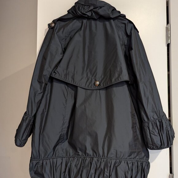 Burberry Runway Collection Blue Long Sleeve Jacket Coat with Ruffles - Picture 11 of 11
